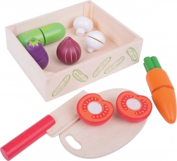 Slicing Vegetables in a Box BIGJIGS TOYS
