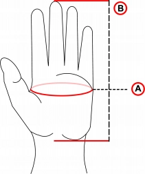 Winter-Touchscreen-Sporthandschuhe mit Anti-Rutsch und Fütterung, Größe M