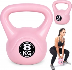 Kettlebell 8 kg rosa für das Heimtraining MODERNHOME