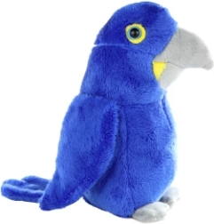 Plush Blue Parrot 16 cm