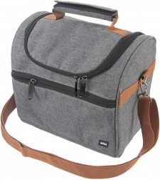 Gray insulated cooler bag 5.5 l