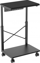 Verstelbare verrijdbare PC-standaard met plank