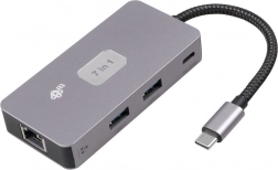 Adaptateur HUB USB‑C 7 en 1 HDMI USB SD/TF RJ45
