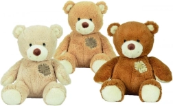 Plush teddy bear with patch 25 cm