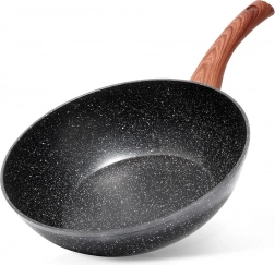 Granit-Wok VILDE Black&Wood 28 cm