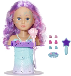 BABY born Schwester Frisierkopf Meerjungfrau mit Dusche