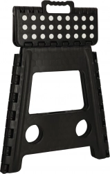 Klappbarer rutschfester Hocker 39,5 cm – schwarz