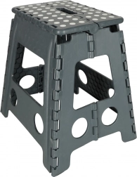 Klappbarer rutschfester Hocker 39,5 cm – Dunkelgrau