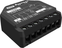 Dual-channel controller Shelly 2PM Gen3 with energy measurement, Wi-Fi/Bluetooth