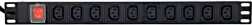 Rack-voedingslijst PDU 10x C13 1U 16A 2 m