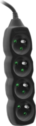 Multiprise PowerWatch 3 m noire (4 prises)