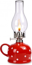 Lampe à pétrole en céramique Tečka 530 ml, 28,5 cm