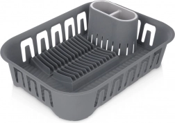 Grey dish drainer 39 × 29 × 11 cm