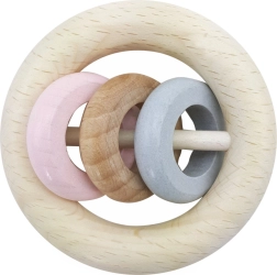 Hess rattle three rings pink