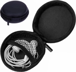 black headphone case