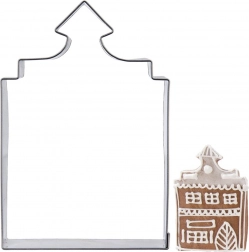 Stainless Steel House-Shaped Cookie Cutter 10 cm