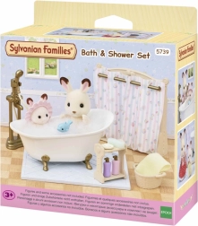 Sylvanian Families Bathroom Set with Bathtub and Shower