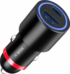 Autoladegerät IBOX 48 W USB‑A + USB‑C (PD 3.0, QC 3.0)