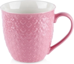 Ceramic mug with hearts 580 ml
