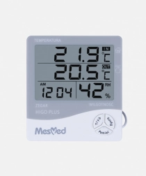 MESMED Higo Plus Hygrometer with Thermometer and Clock