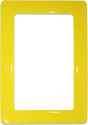 Magnetic self-adhesive frame size 13.0 x 8.1 cm - yellow