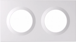 Frame for double switch SONOFF Orb EF2G, white