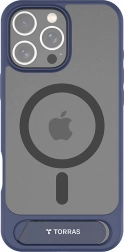 Torras Pstand hoesje voor iPhone 16 Pro blauw