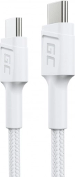 GC PowerStream USB-C to USB-C Cable 30 cm, PD 60W, QC 3.0, white