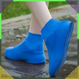 Wasserdichte Silikon-Überzieher für Schuhe gegen Regen, rutschfest – Größe S
