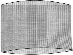 Moskitonetz für Gartensonnenschirm 3,5 m – schwarz