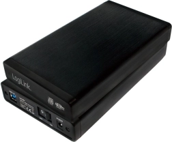 External enclosure for 3.5" SATA HDD with USB 3.0, black aluminum