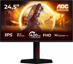 AOC 25G4KUR 24.5" gaming IPS monitor 420 Hz with pivot