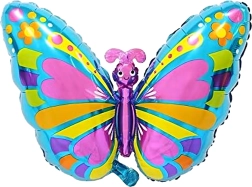 Geburtstags-Ballonset Schmetterling, 5 Stk.