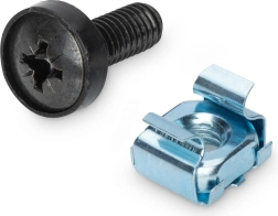 Montageset M6 voor 10"- en 19"-rack, 50 stuks, zwart – DIGITUS