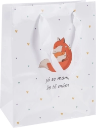 Sac cadeau en papier « Je me fais plaisir » 18 × 10 × 23 cm