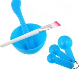 Set for Preparing Masks and Hair Coloring - Bowl, Measuring Cups, Brush