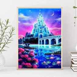 Diamond Embroidery - Dream Castle Picture 40x50 cm