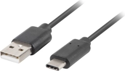 USB C to A Black Cable 1.8 m