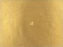 Gold rectangular cake board 40 × 30 cm