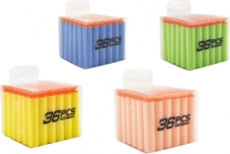 Fléchettes de rechange en mousse avec ventouse, 36 pcs dans une boîte portable