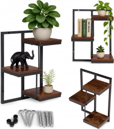 Hanging Wall Flower Shelf 3 Levels Loft MODERNHOME