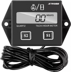 Backlit tachometer and hour meter Xtrobb