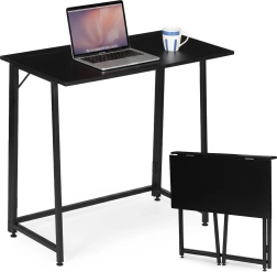 Bureau pliant MODERNHOME 80 × 45 cm, noir