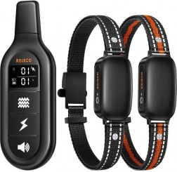 Training collar for dogs with a range of 1000m and two collars