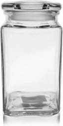 Quadratische Glas-Vorratsdose 1,4 l mit Deckel