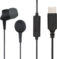 Verkabelte In‑Ear‑Kopfhörer mit USB‑C, schwarz