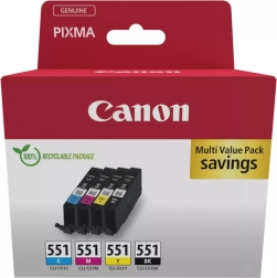 Pack multiple de cartouches d’encre CLI-551 pour imprimantes Canon