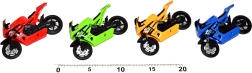 Racing motorcycle 11 cm with free wheels
