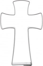 Stainless Steel Cross Cookie Cutter 6.4 cm