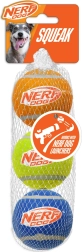 Balles de tennis couineuses Nerf Dog pour chiens, 3 pièces